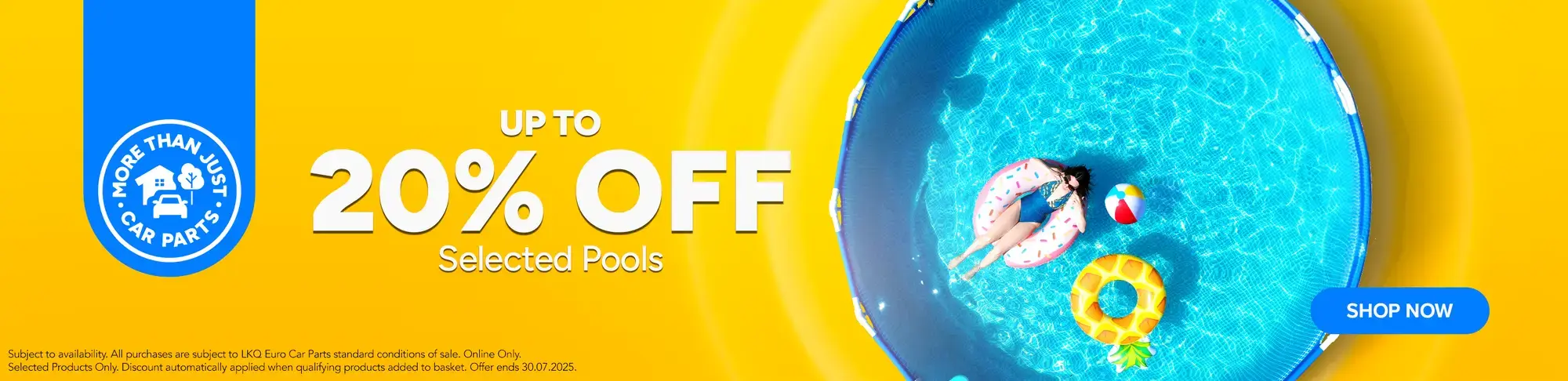 Save up to 20% on Pools