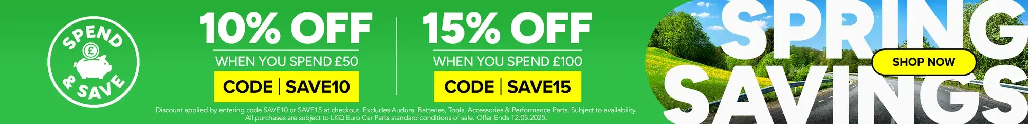 Spring Spend and Save