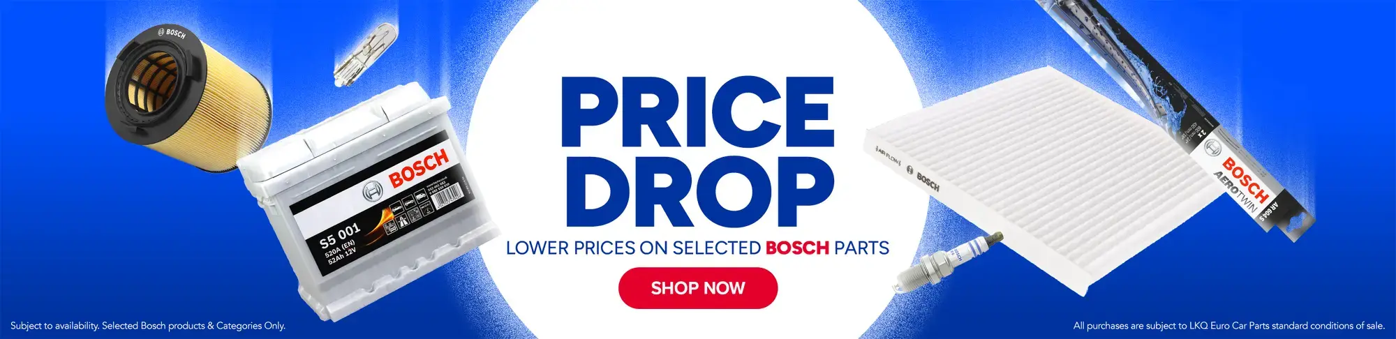 Bosch Price Drops - Without Braking