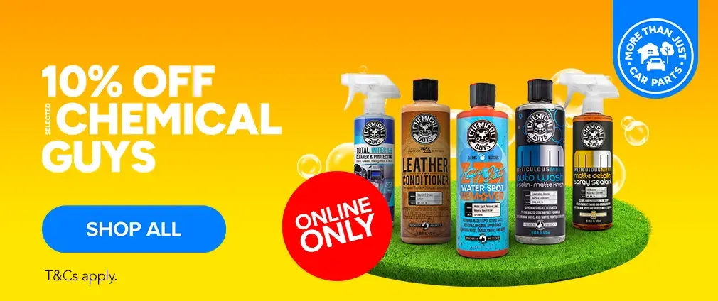Save up to 10% on selected Chemical Guys lines