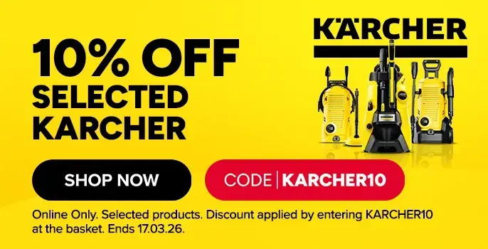 10% off Selected Karcher lines - use code KARCHER10