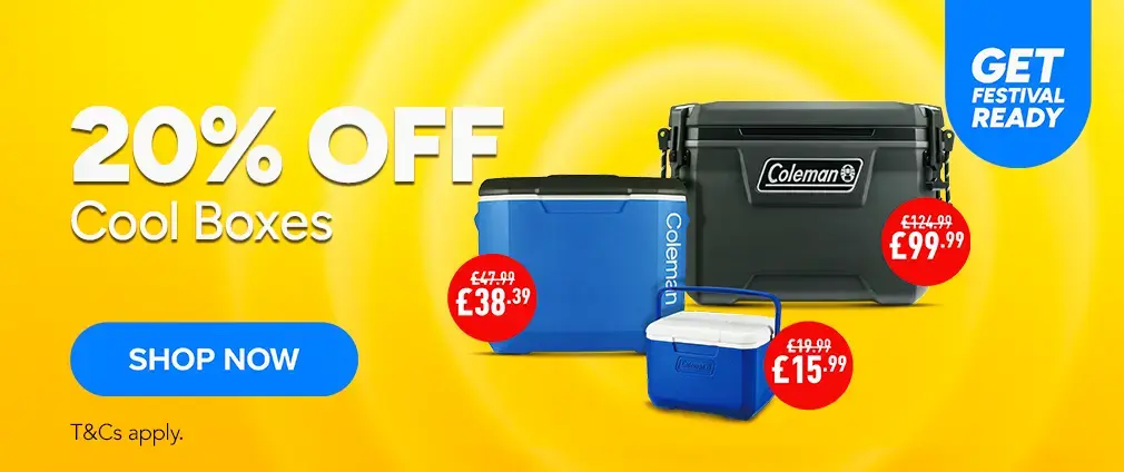 20 percent off selected coolboxes