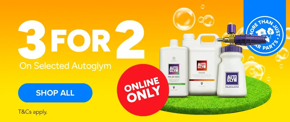 3 for 2 on selected Autoglym lines