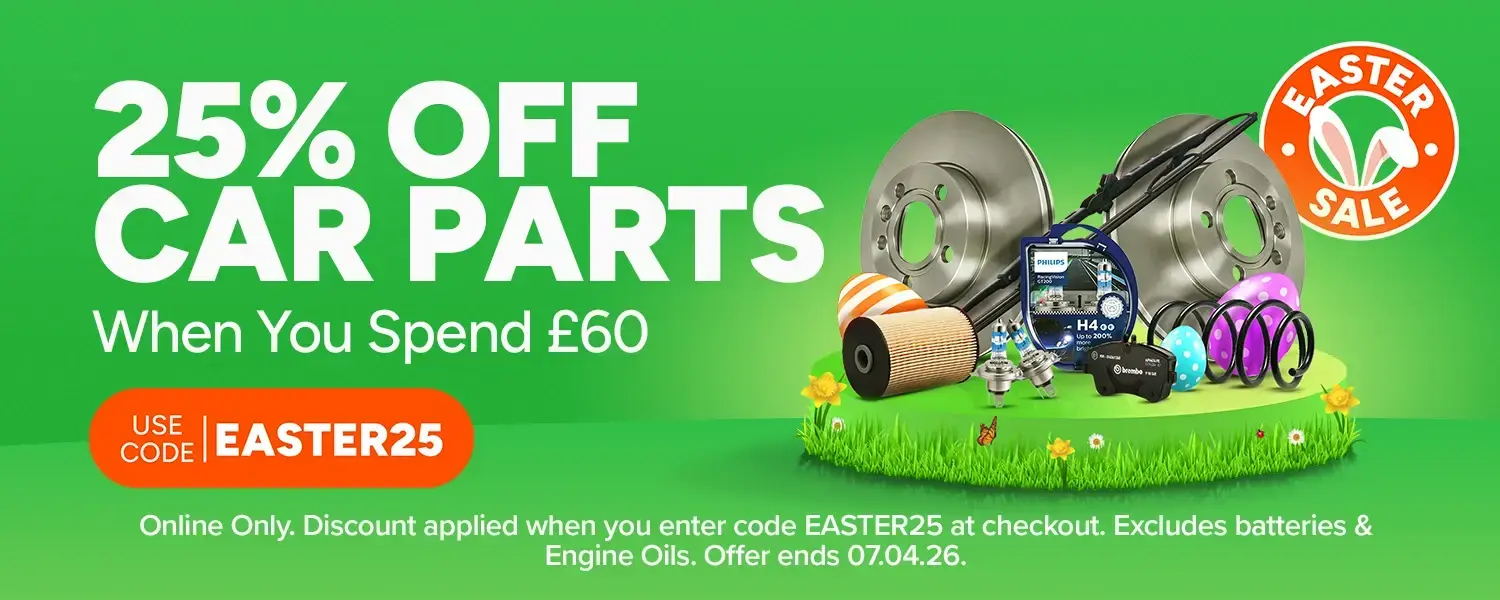 Save 25% on Car Parts with code EASTER25