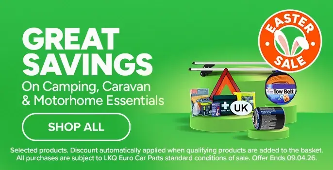 Savings on camping, caravan & motorhome essentials