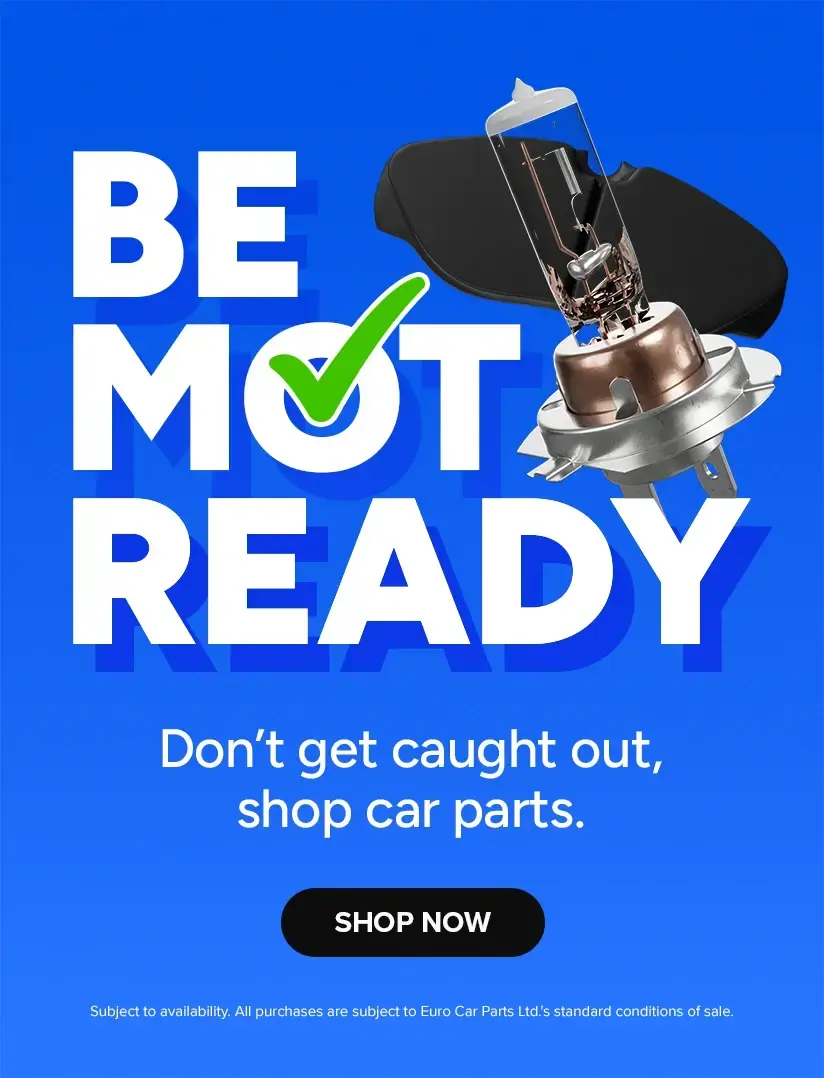 Be MOT ready - Don't get caught out, shop car parts