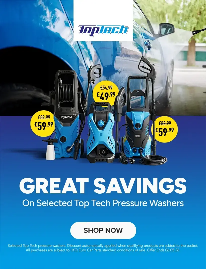 Great savings on TopTech Pressure Washers 