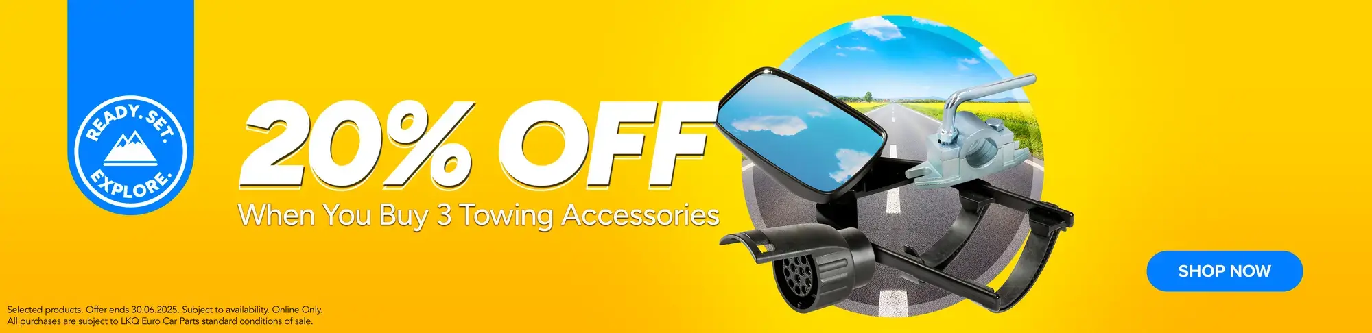 Save 20% When you buy 3 Towing Accessories