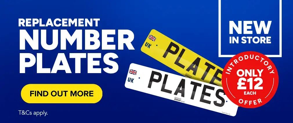 Number Plates - Now Available instore 