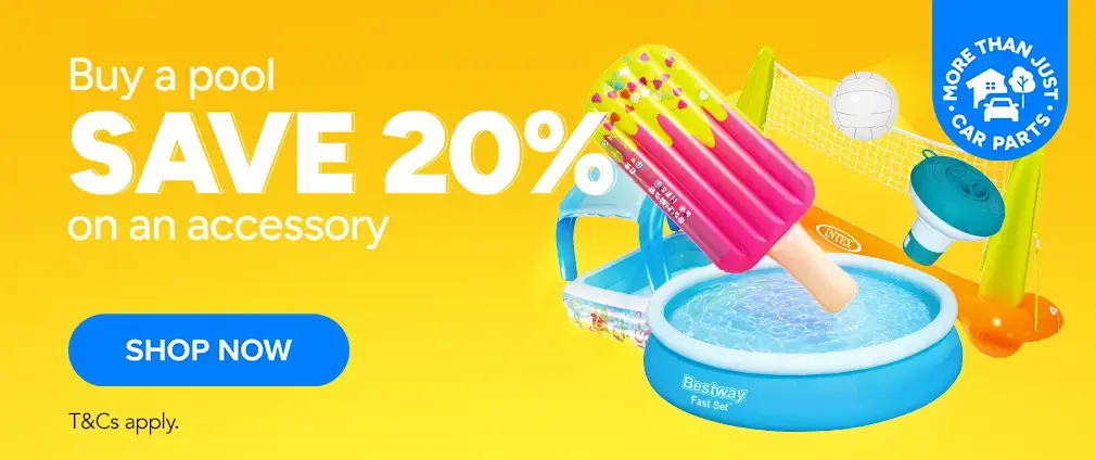 Buy a Pool save 20% on Accessories