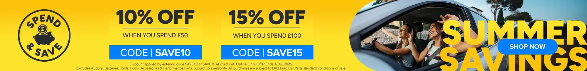 Summer Savings Spend & Save Enter Code at Checkout