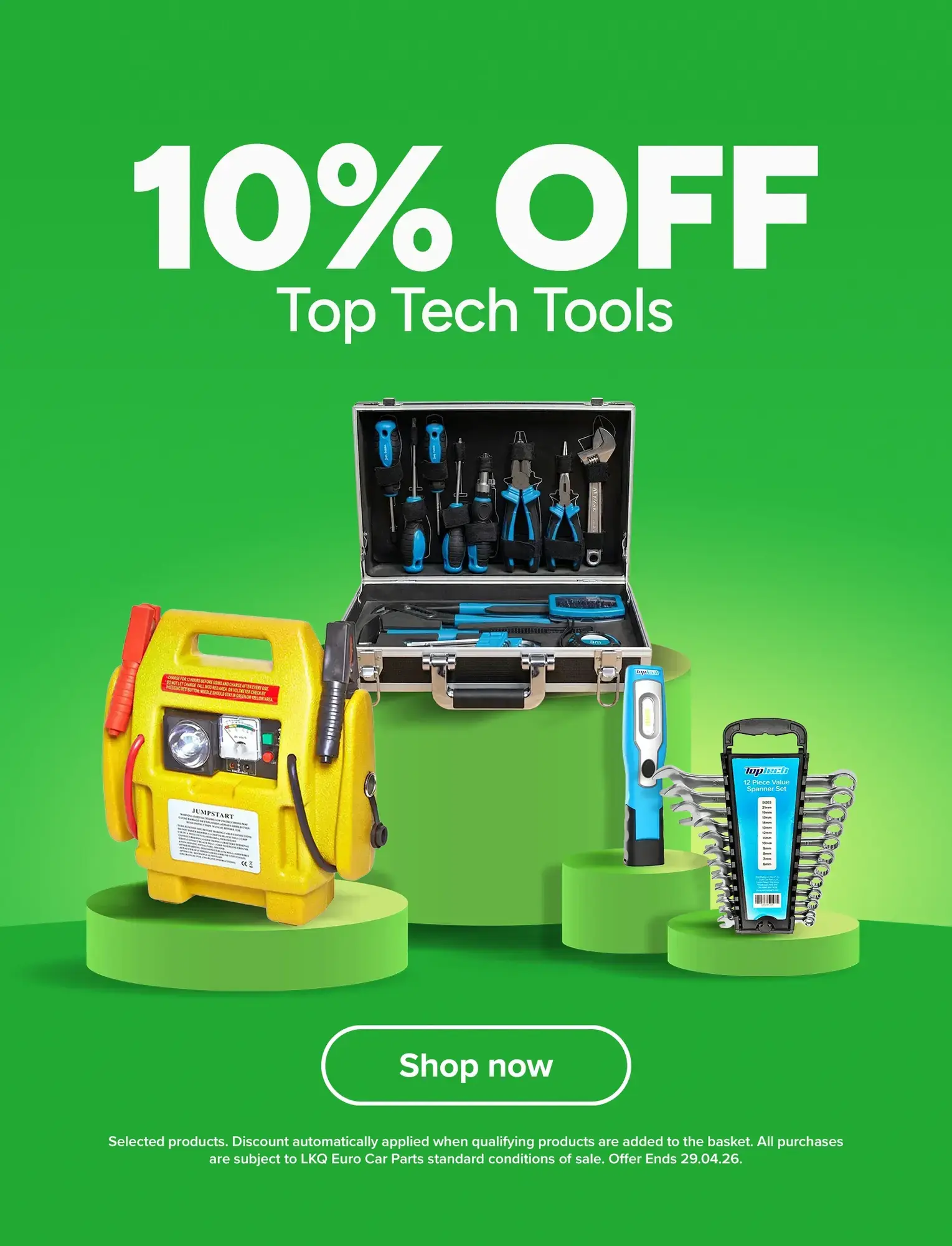 Save 10% on selected TopTech Tools