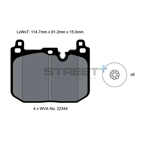 Pagid Street+ Brake Pad
