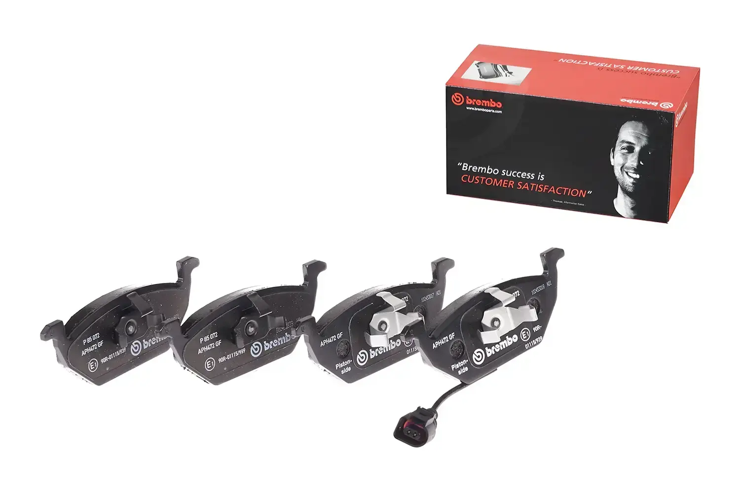 Brake Pad Set, disc brake P 85 073 Brembo | - Brake pads