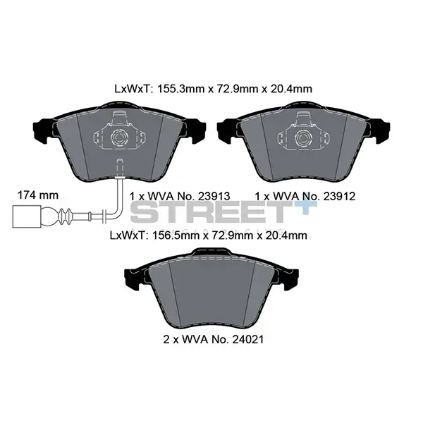 Pagid Street+ Brake Pad