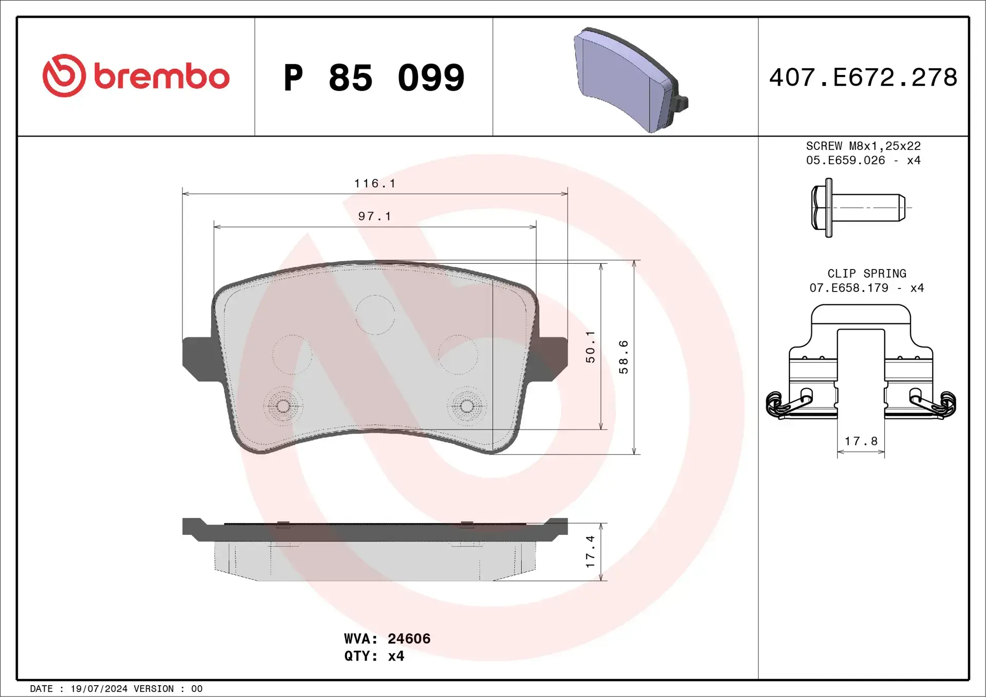 Brembo Brake Pad