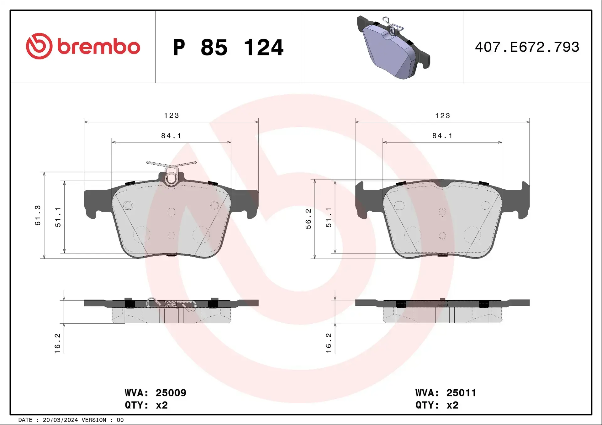 Brembo Brake Pad