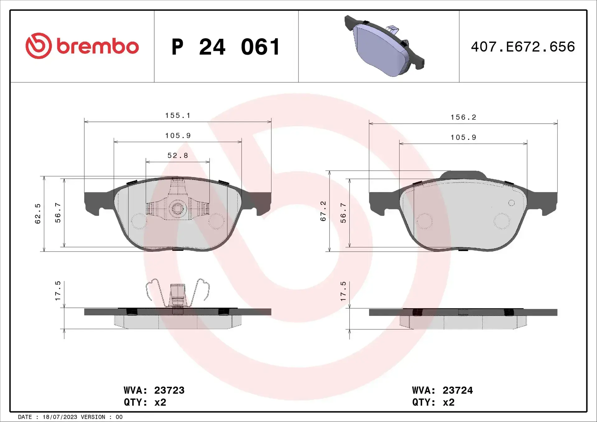 Brembo Brake Pad