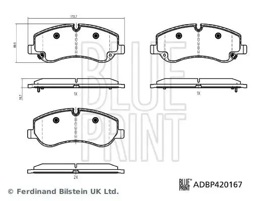 ADL Blueprint Brake Pad