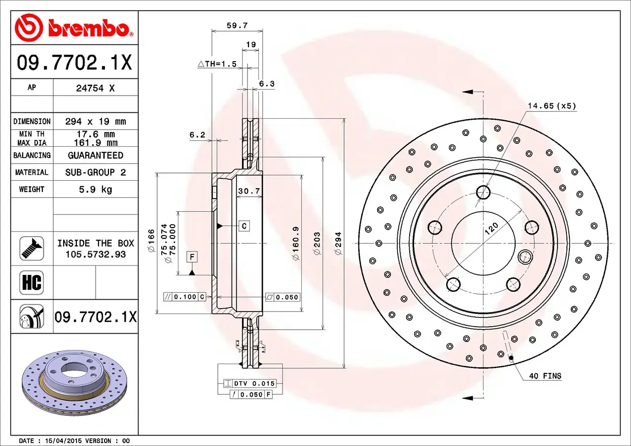 Brembo Xtra Brake Disc
