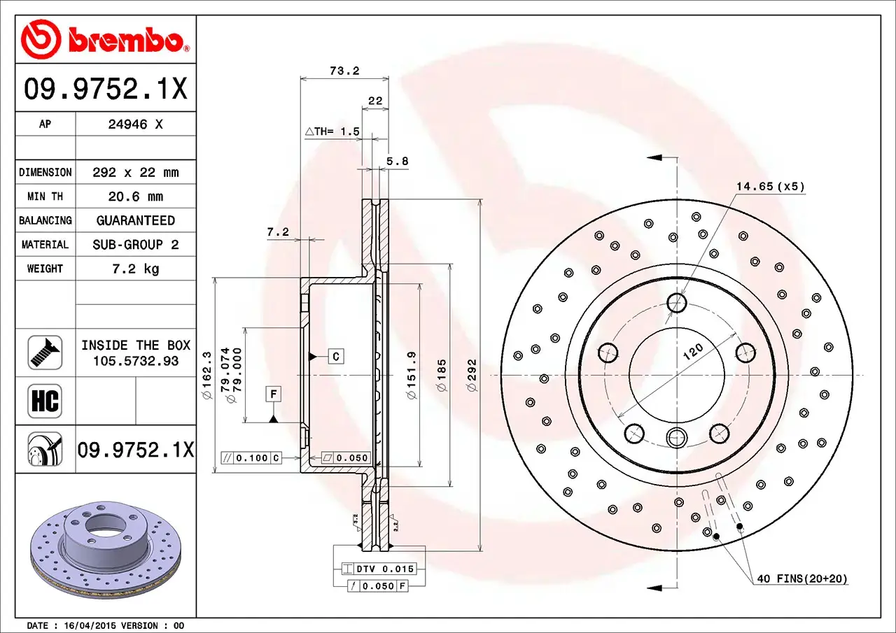Brembo Xtra Brake Disc