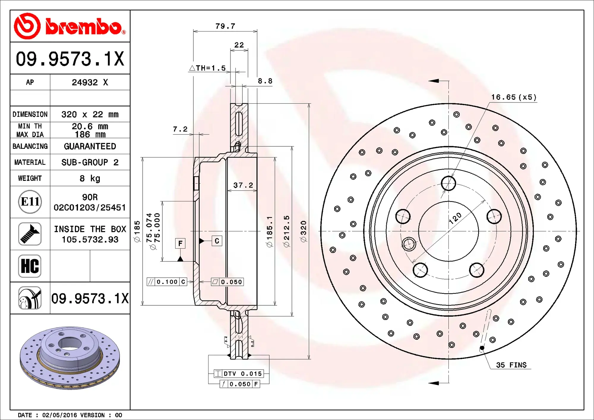 Brembo Xtra Brake Disc