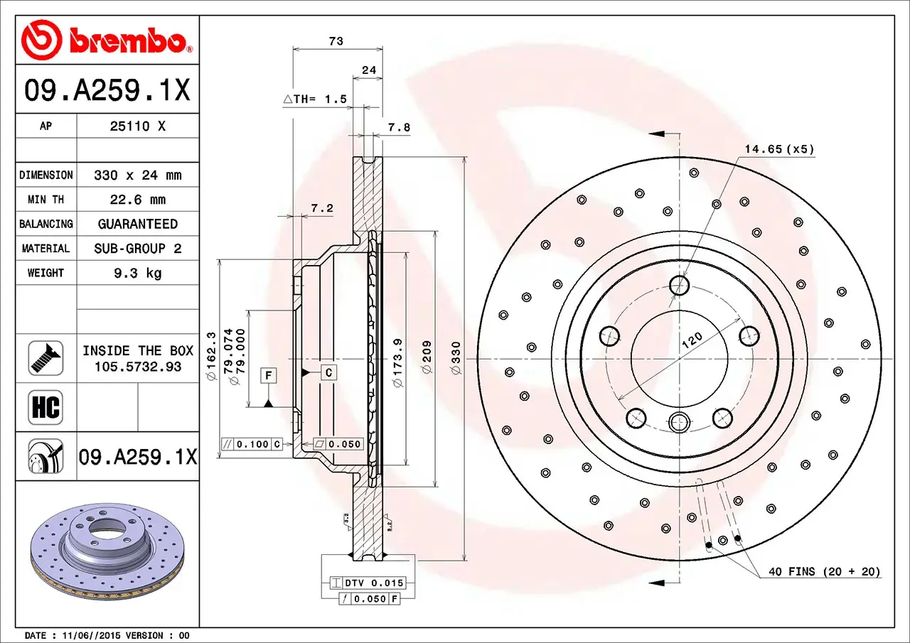 Brembo Xtra Brake Disc