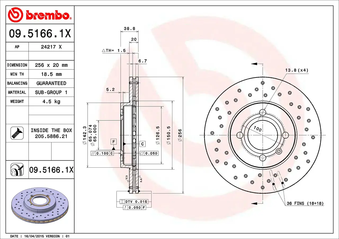 Brembo Xtra Brake Disc