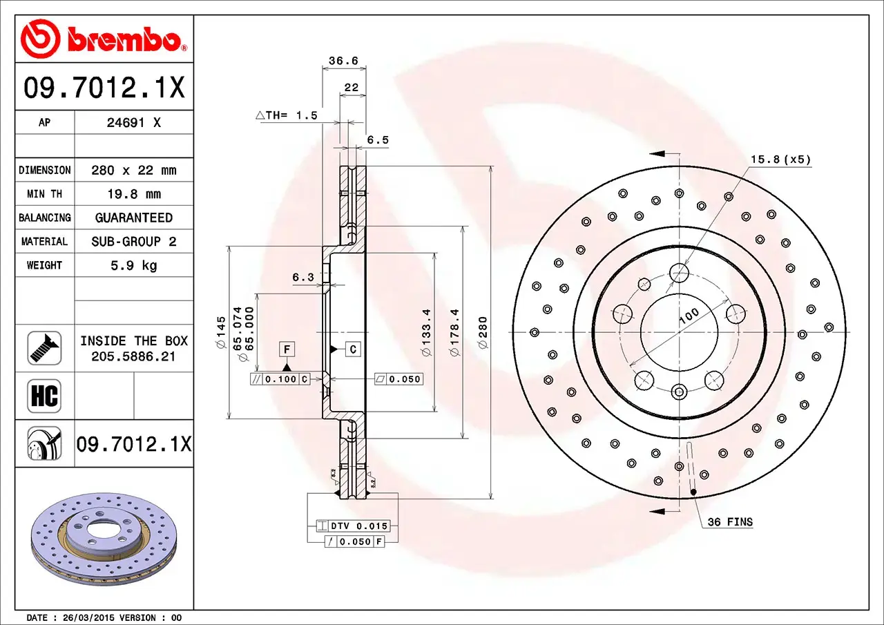 Brembo Xtra Brake Disc