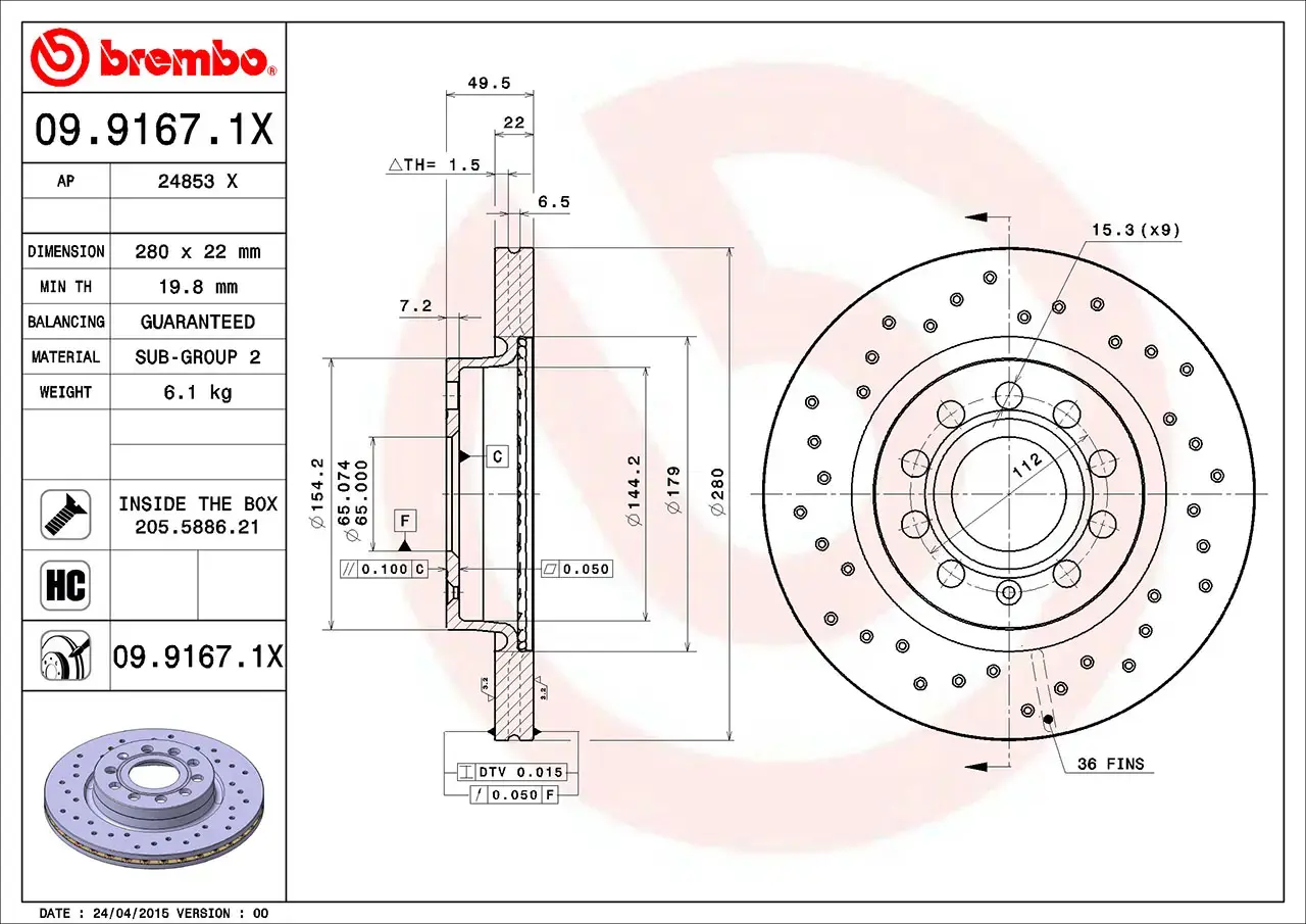 Brembo Xtra Brake Disc