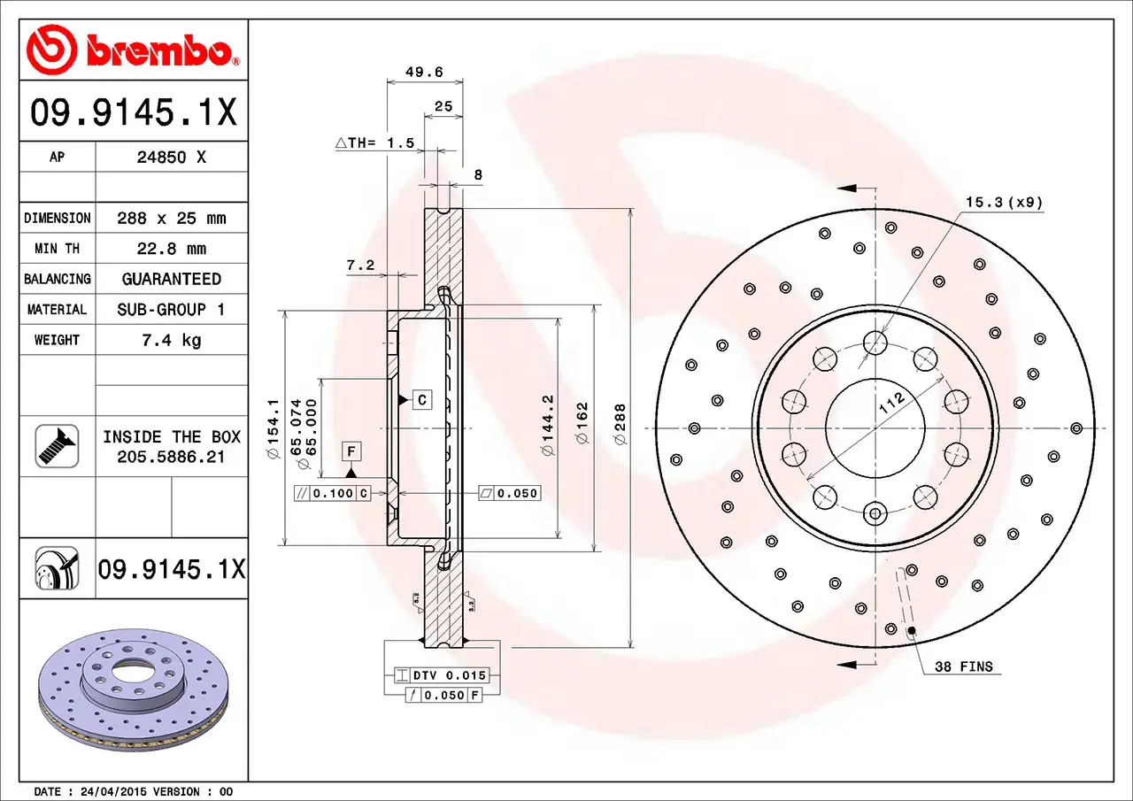 Brembo Xtra Brake Disc