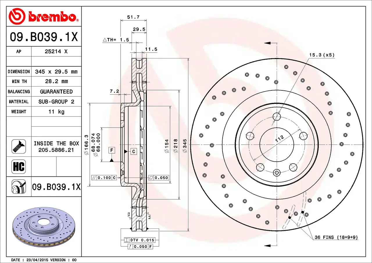Brembo Xtra Brake Disc