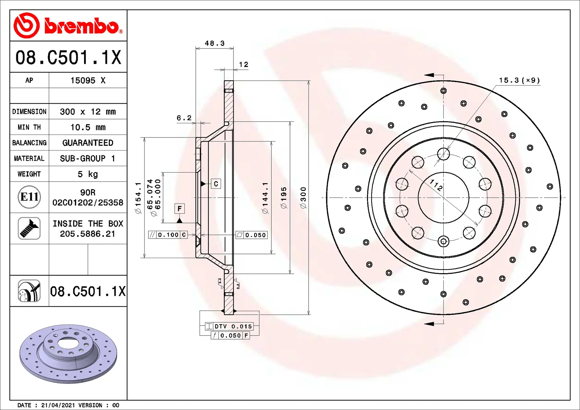 Brembo Xtra Brake Disc