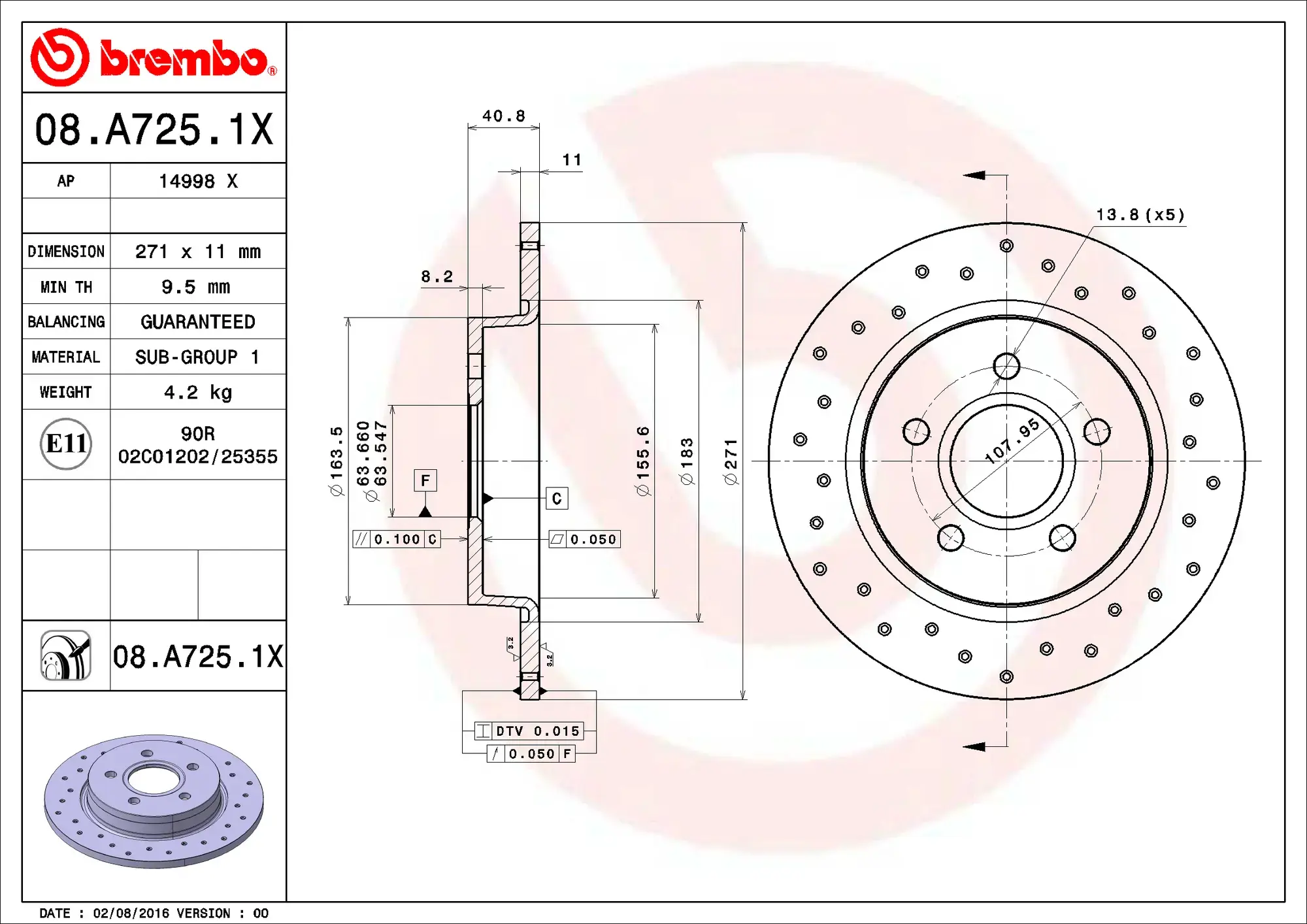 Brembo Xtra Brake Disc