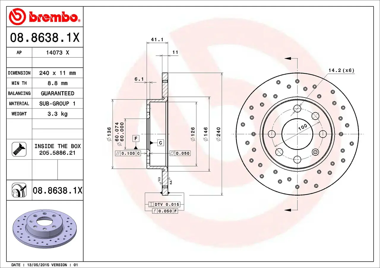 Brembo Xtra Brake Disc
