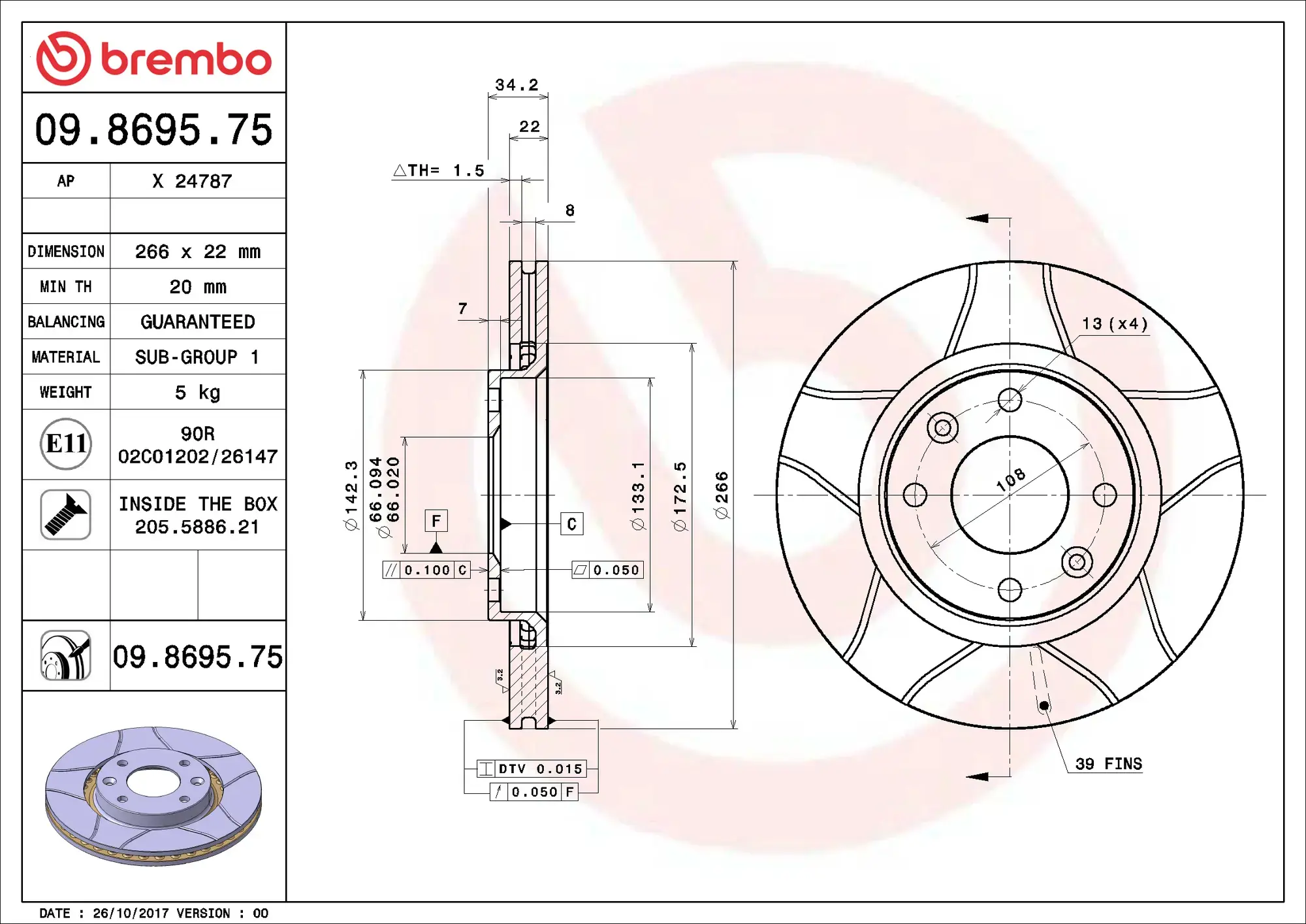Brembo Max Brake Disc
