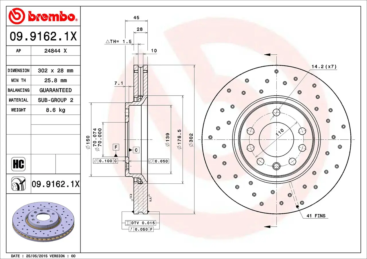 Brembo Xtra Brake Disc