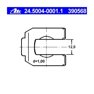 ATE Brake Hose Retaining Clip