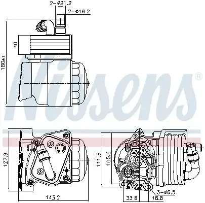 Nissens Oil Cooler