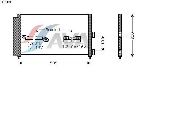 Denso Condenser A/C