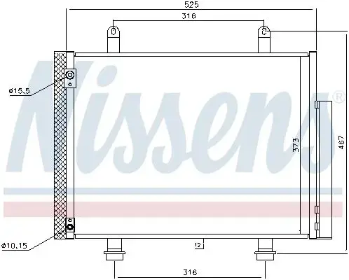 Nissens Condenser A/C