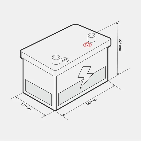 Lion 054 Car Battery - 3 Year Guarantee