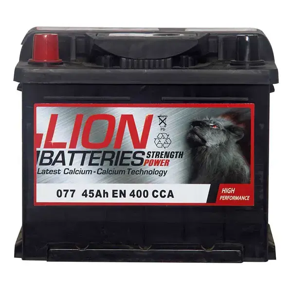 Lion 077 Car Battery - 3 Year Guarantee