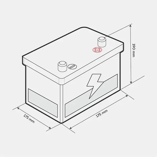 Lion 202 Car Battery - 3 Year Guarantee