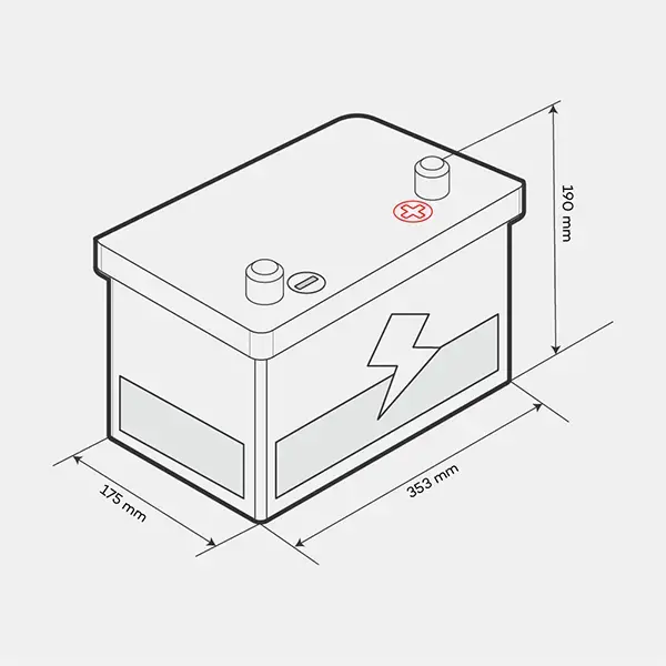 Lion Battery 100Ah Low Box