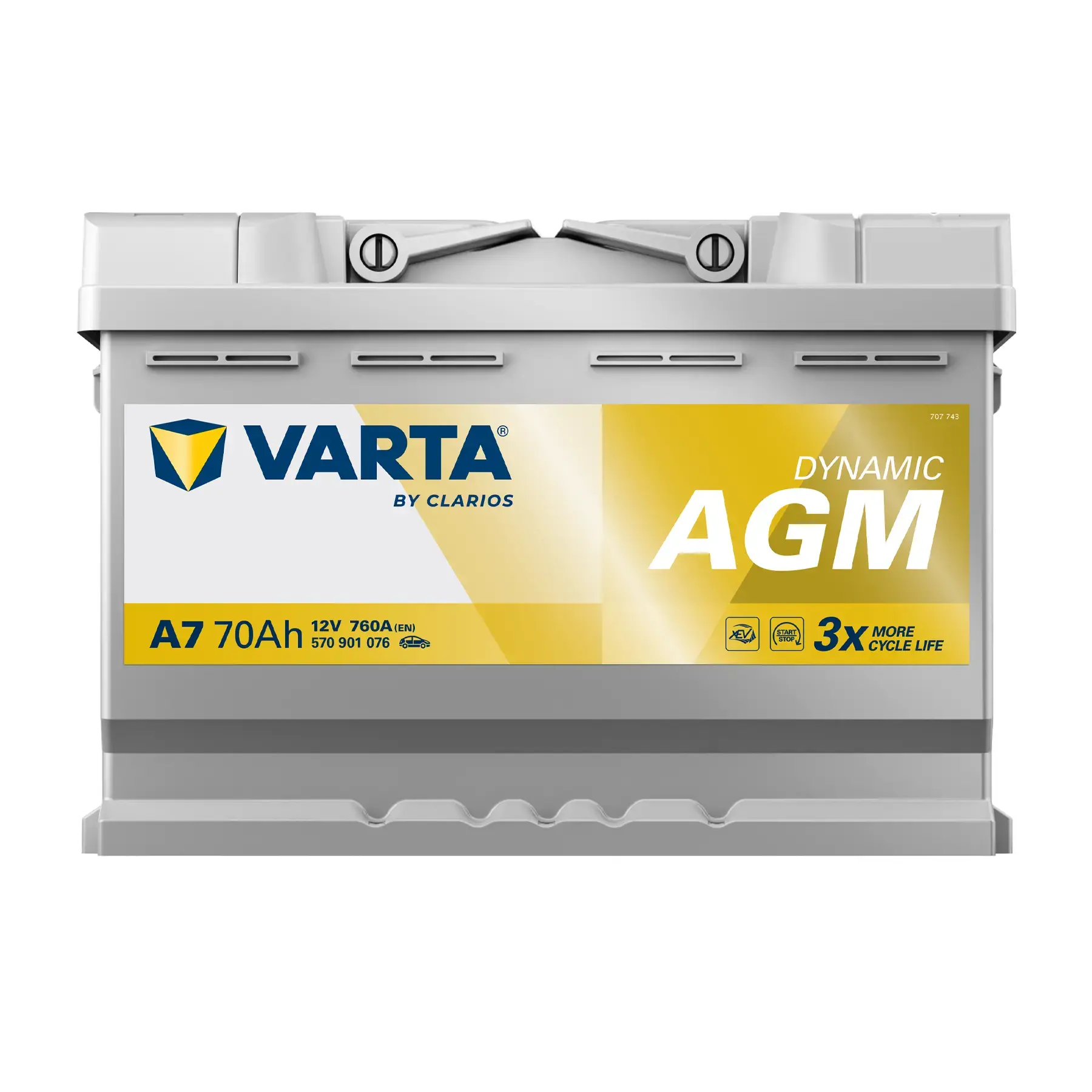 Varta AGM Stop/Start 096 70AH 760CCA Car Battery - 3 Year Guarantee