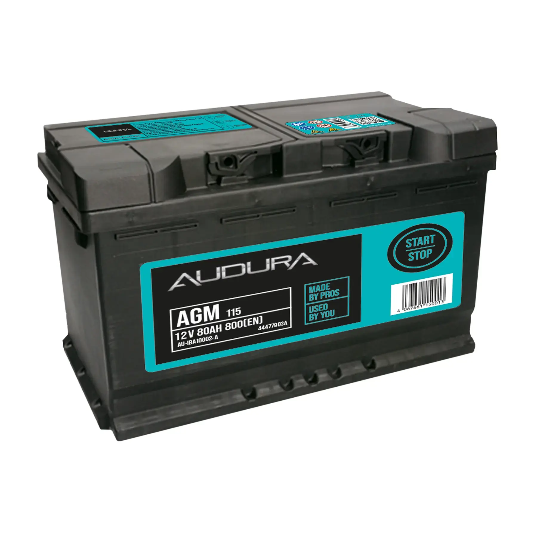 Audura 115 AGM Stop/Start Car Battery - 3 Year Guarantee