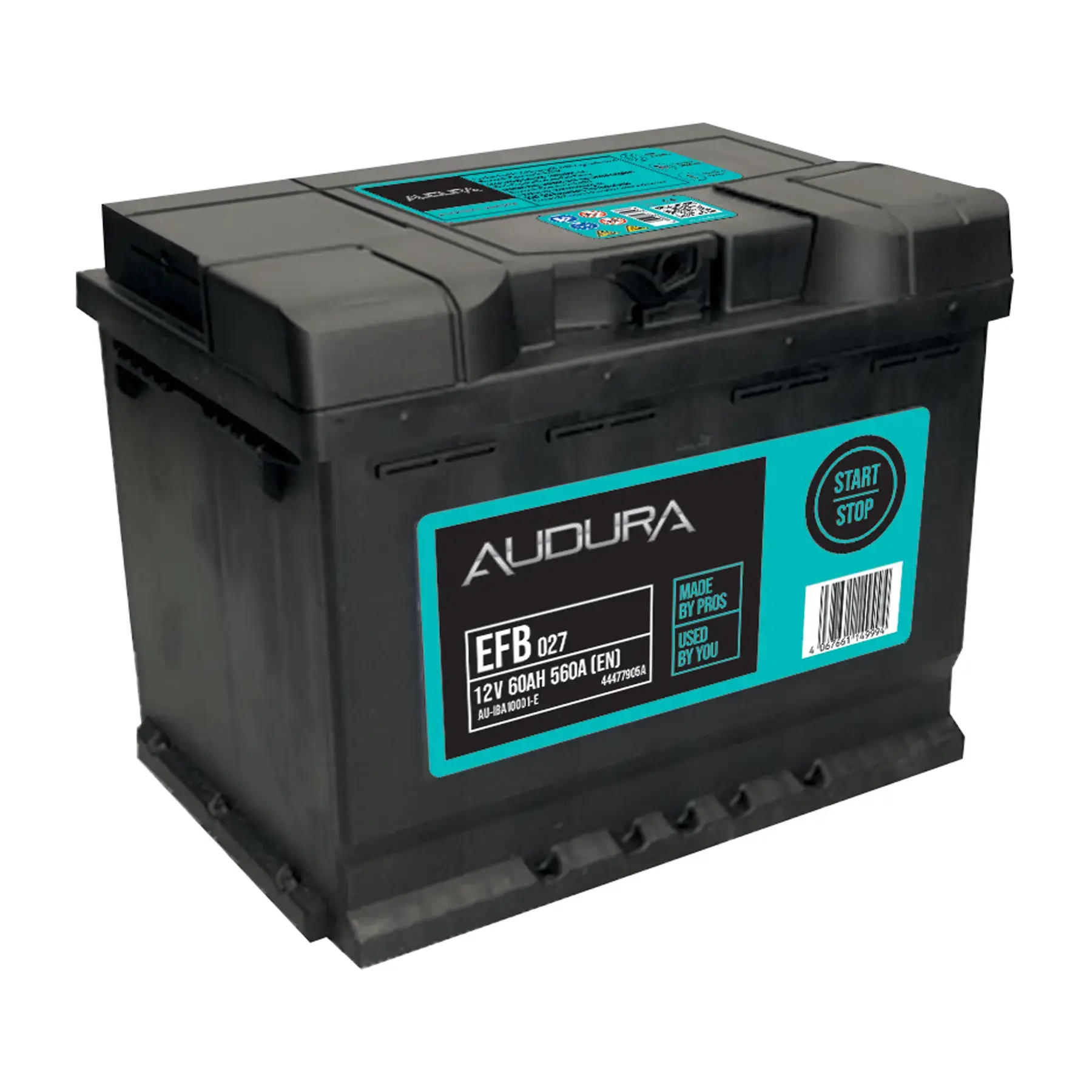 Audura 027 EFB Stop/Start Car Battery - 3 Year Guarantee
