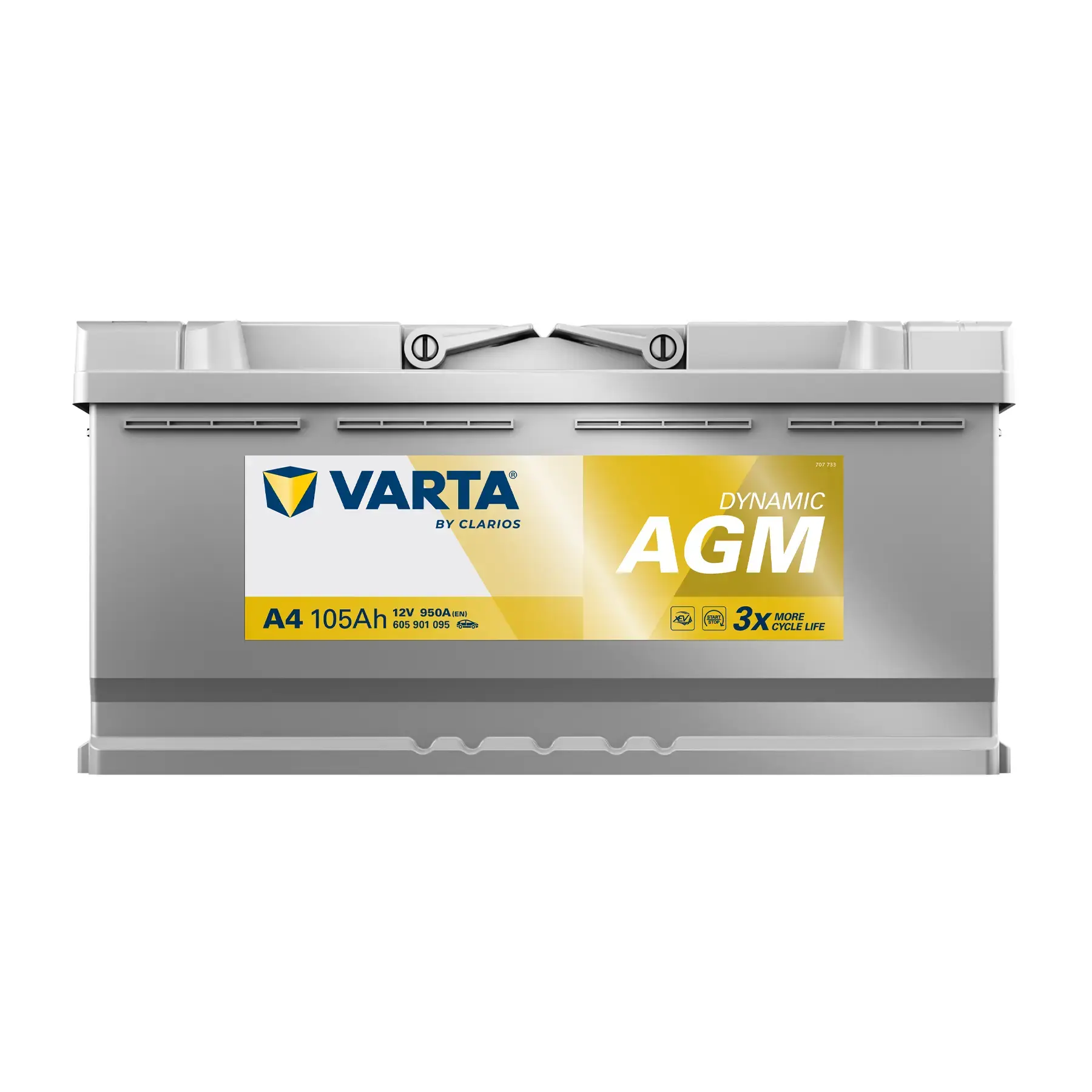 Varta AGM Stop/Start 020 105AH 950CCA Car Battery - 3 Year Guarantee