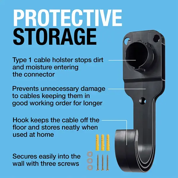 Ring Auto Type 1 EV Cable Wall Holster Hook